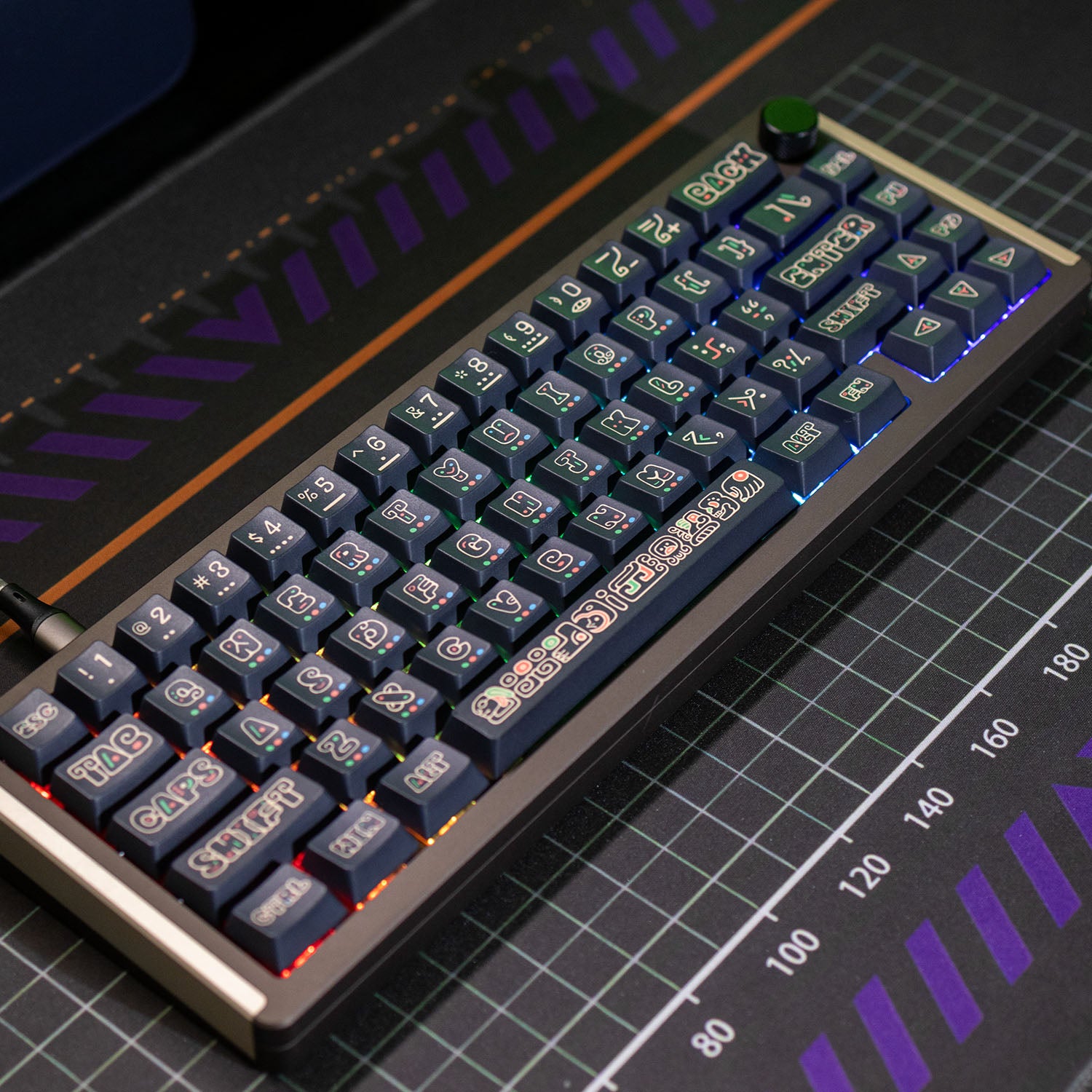 PIIFOX Civilization-Maya Cherry Profile Keycap Set 130 Keys