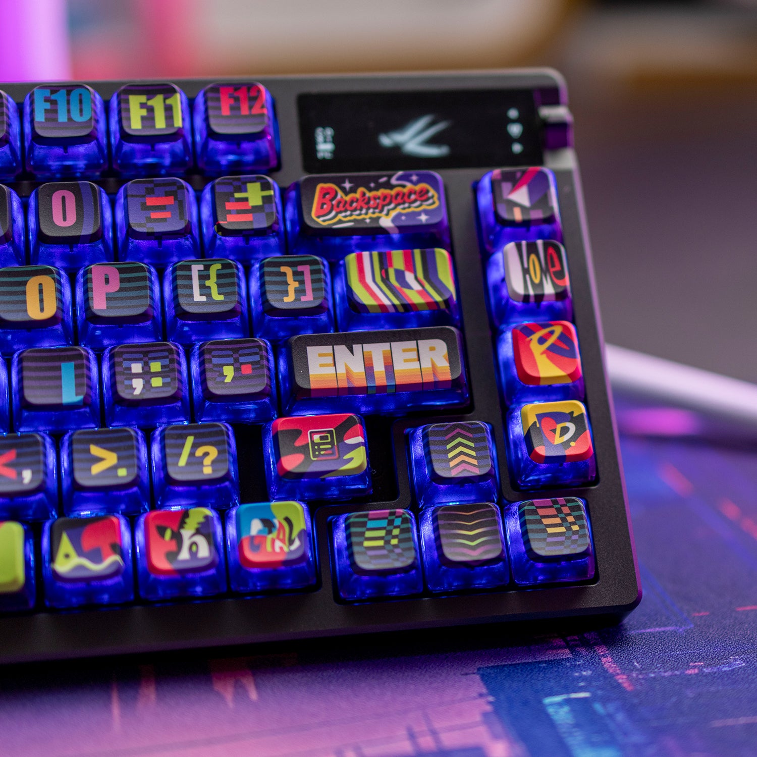 PIIFOX Neon Party ASA Profile PBT 键帽套装 132 键
