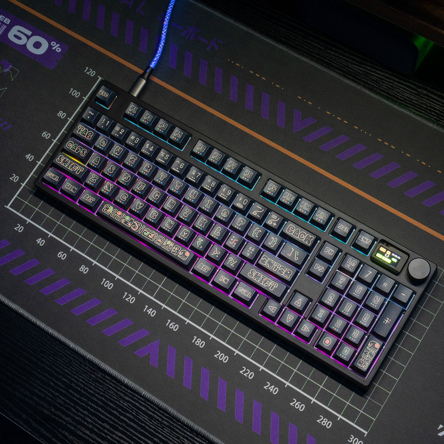 PIIFOX Civilization-Maya Cherry Profile Keycap Set 130 Keys