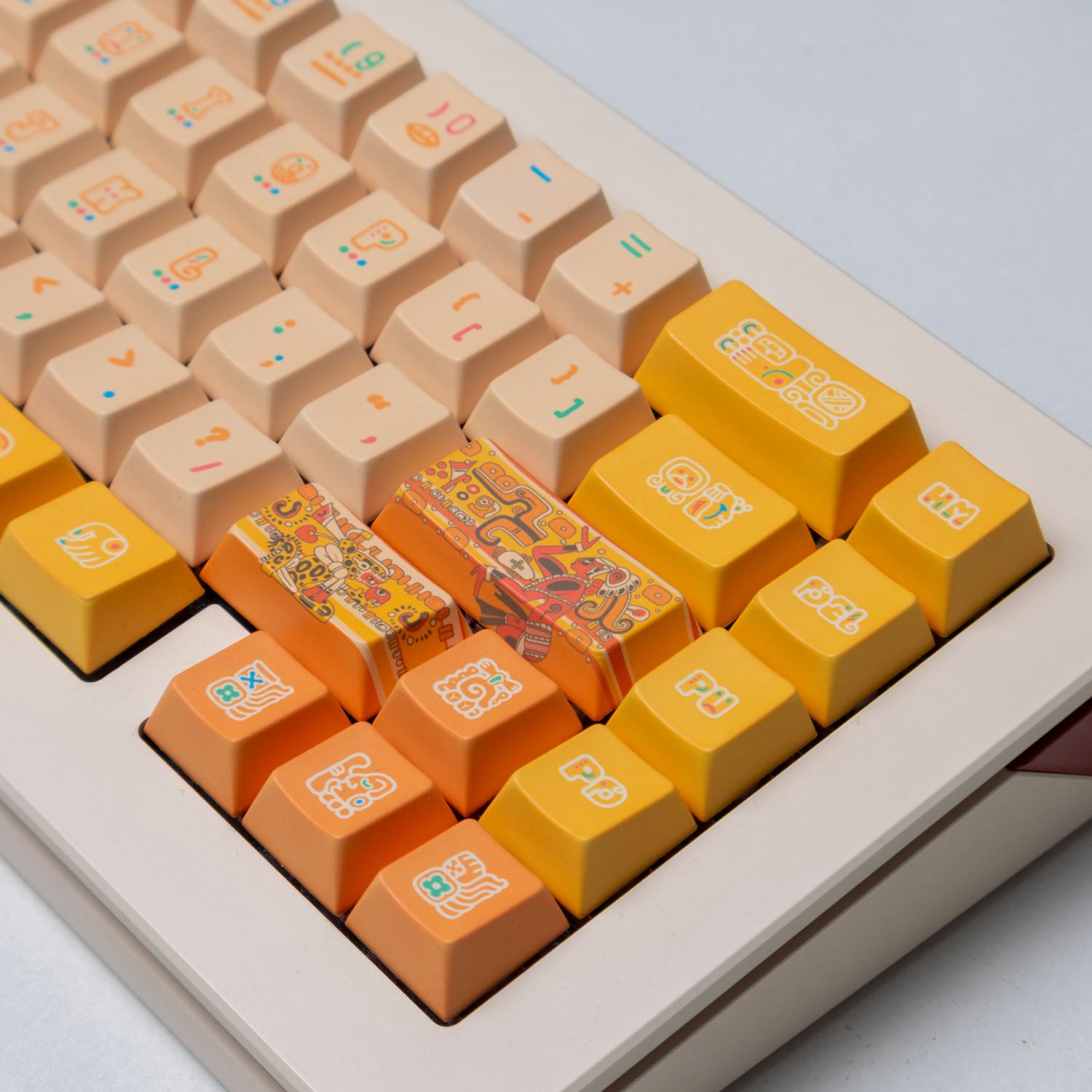 PIIFOX Civilization-Maya Cherry Profile Keycap Set 130 Keys