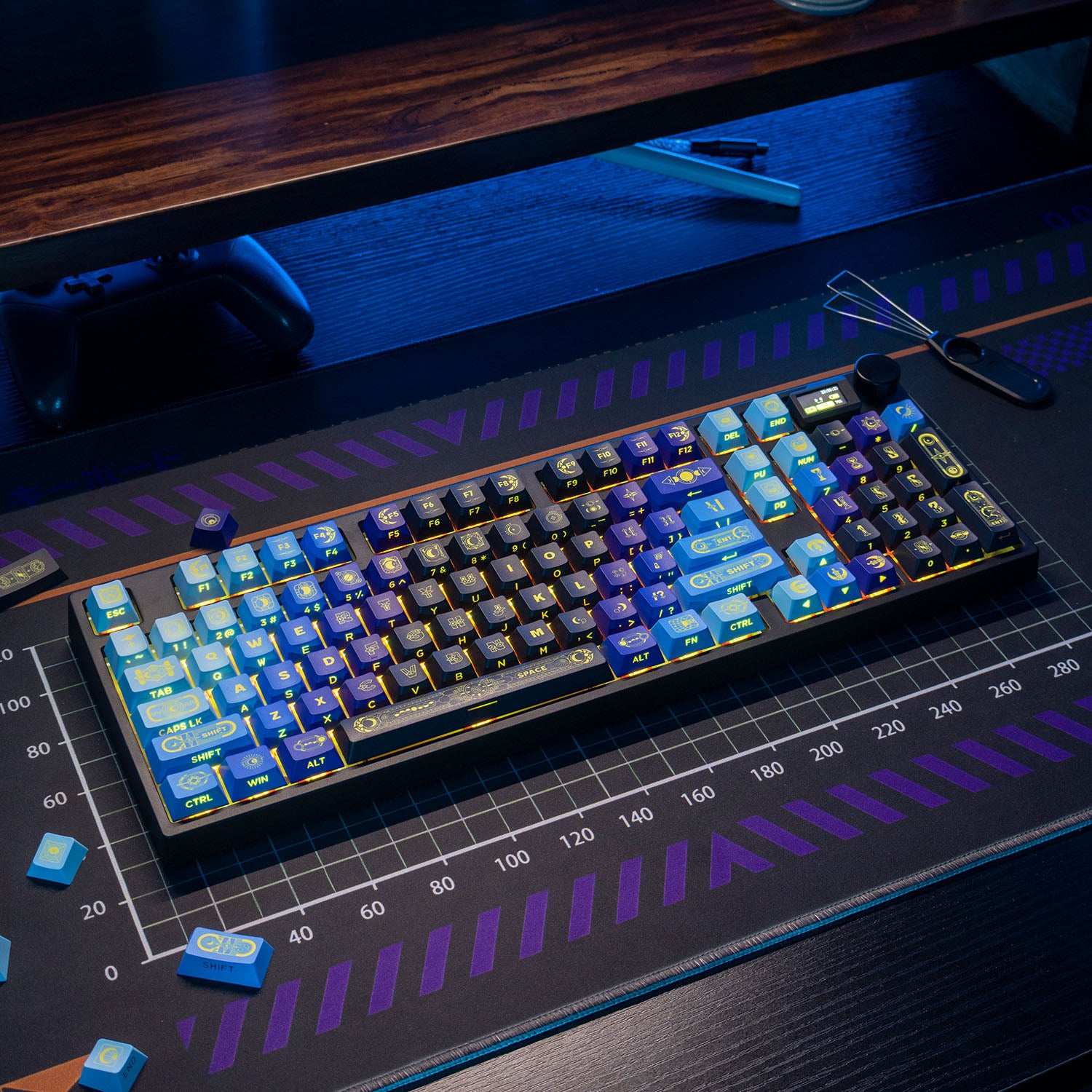 PIIFOX Mirana Side-printed OEM Profile Keycap Set 130 Keys