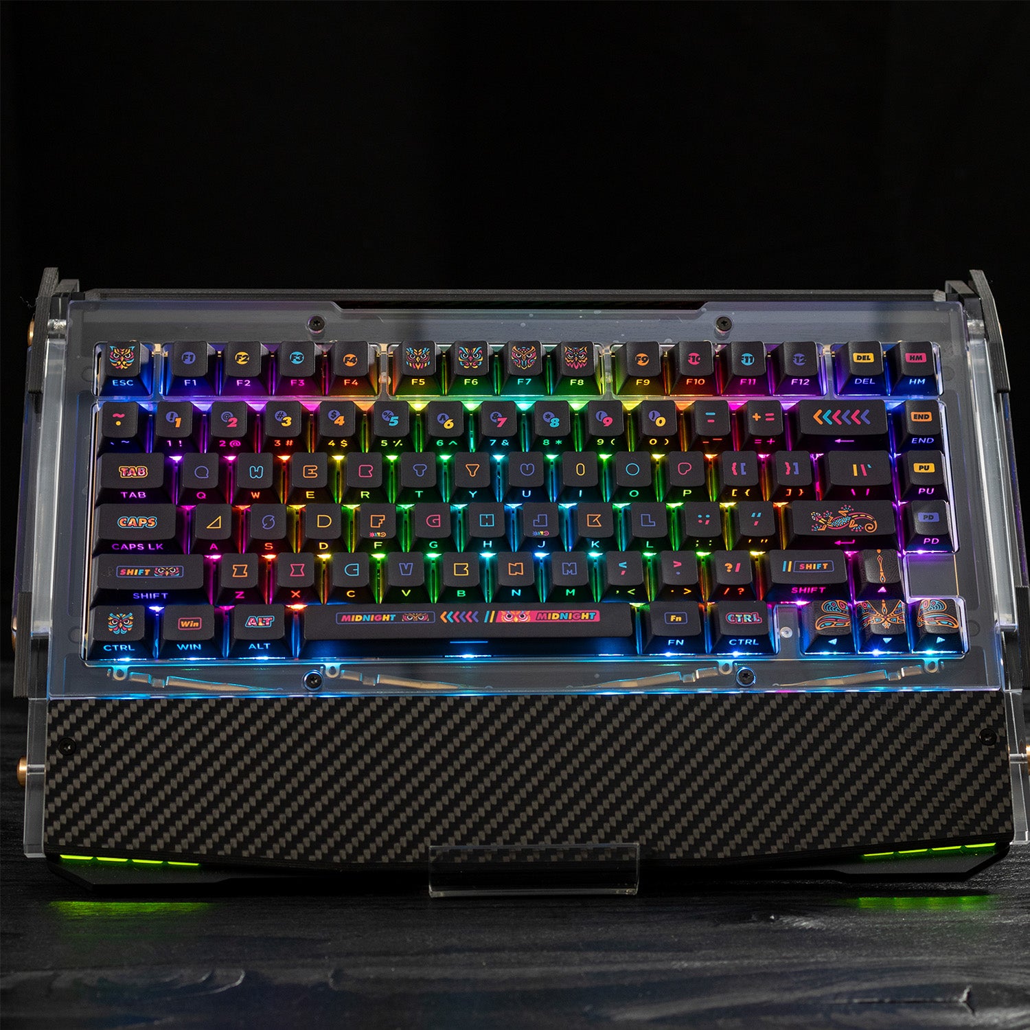 PIIFOX Starry Claws Pastel Painting Side-printed OEM Profile Keycap Set 135 Keys