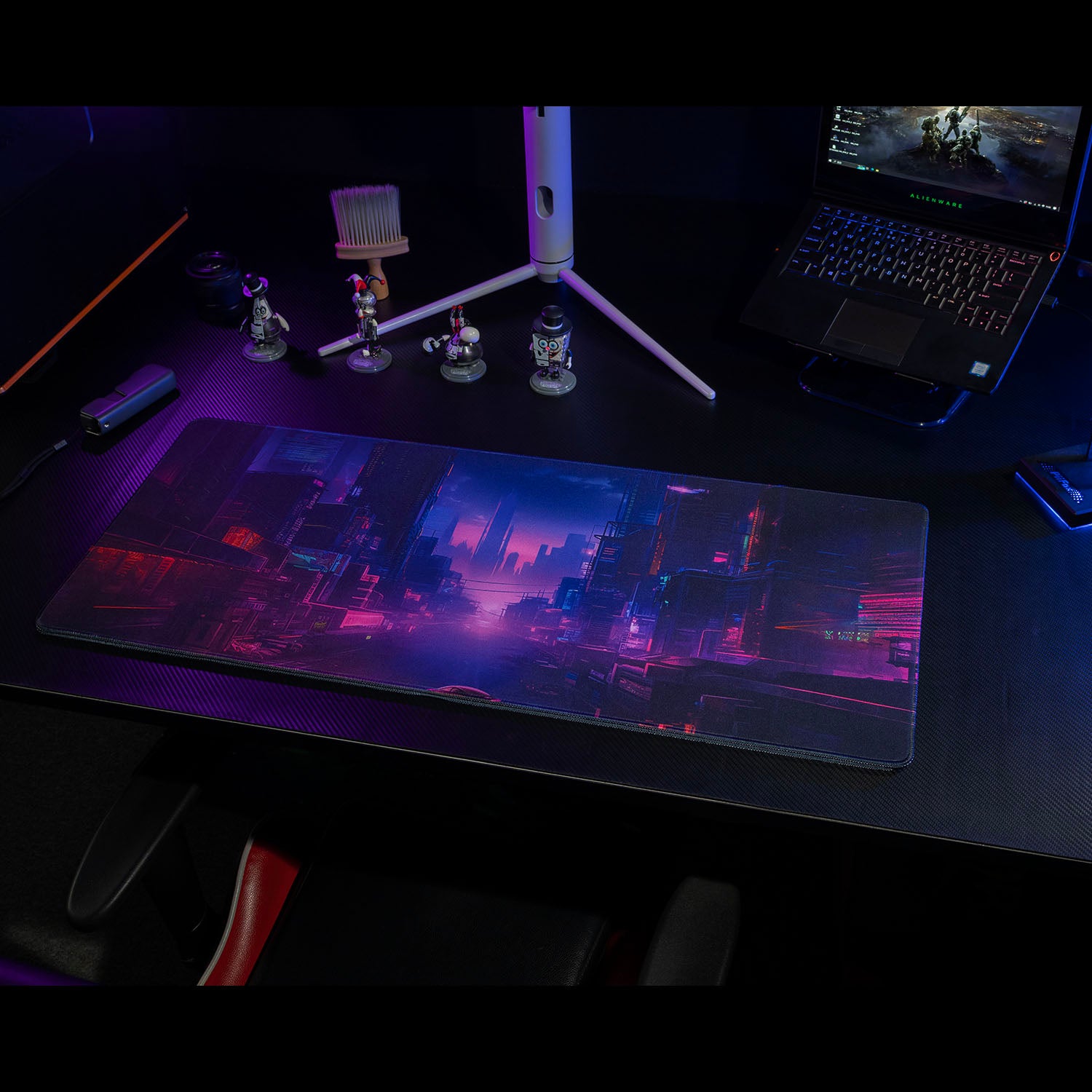 PIIFOX CyberPunk Table Mat Desk Mat Large Gaming Mouse Pad