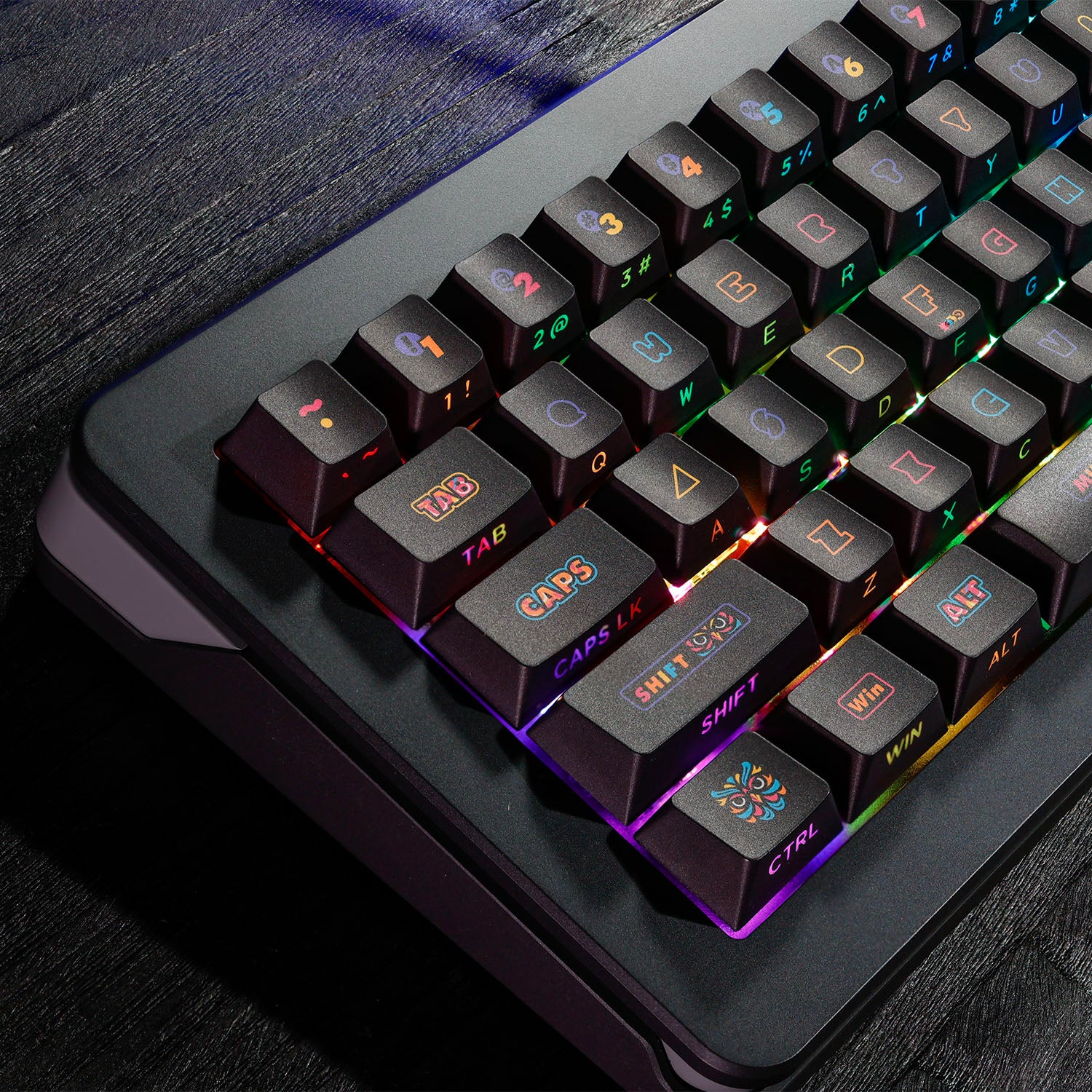 PIIFOX Starry Claws Pastel Painting Side-printed OEM Profile Keycap Set 135 Keys