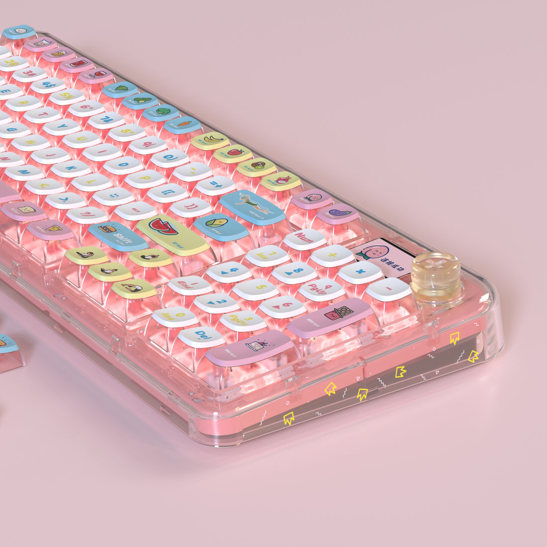 PIIFOX 卡路里 ASA 配置文件 PBT 键帽套装 117 键