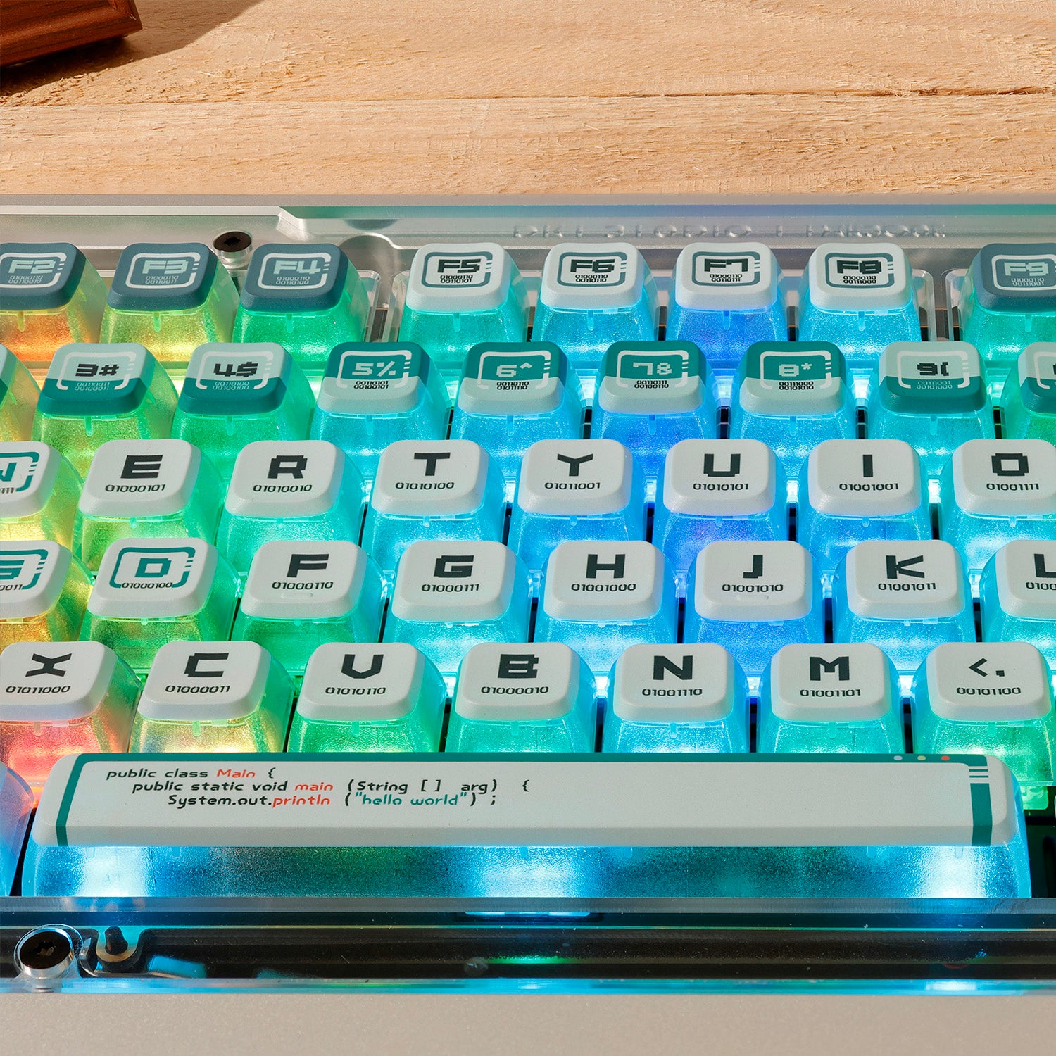 PIIFOX Binary Terminal-W ASA Profile PBT Keycap Set 117 Keys
