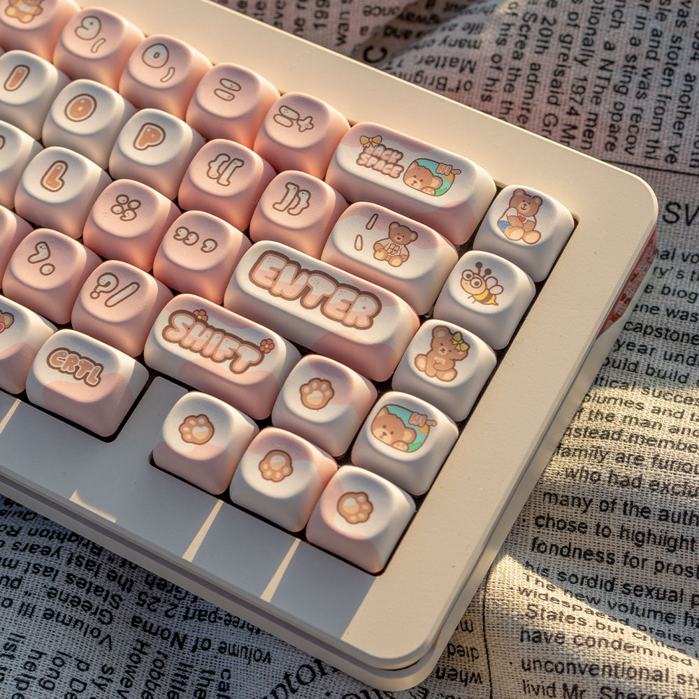 PIIFOX Little bear Profile MOA Keycap Set 135 Keys