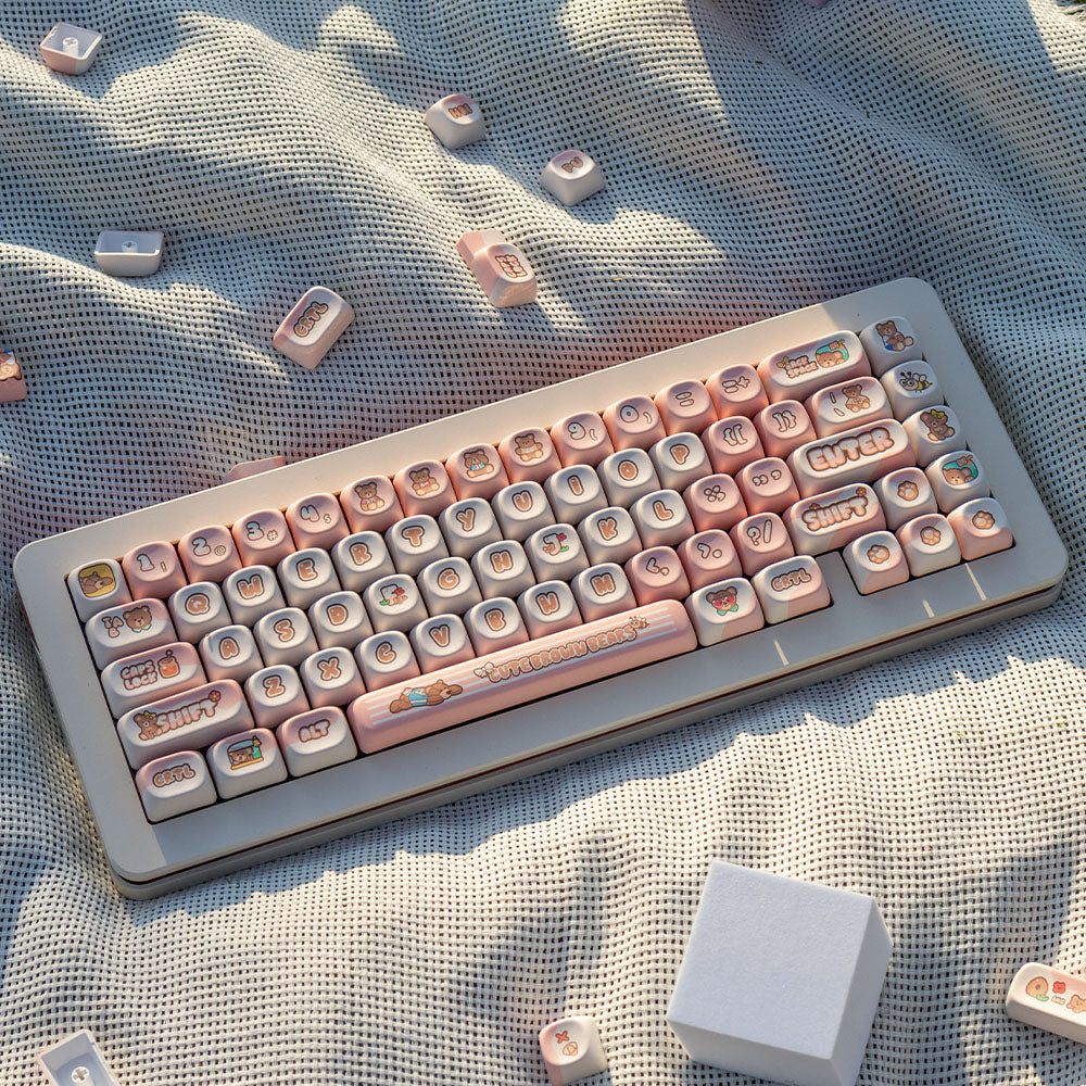 PIIFOX Little bear Profile MOA Keycap Set 135 Keys