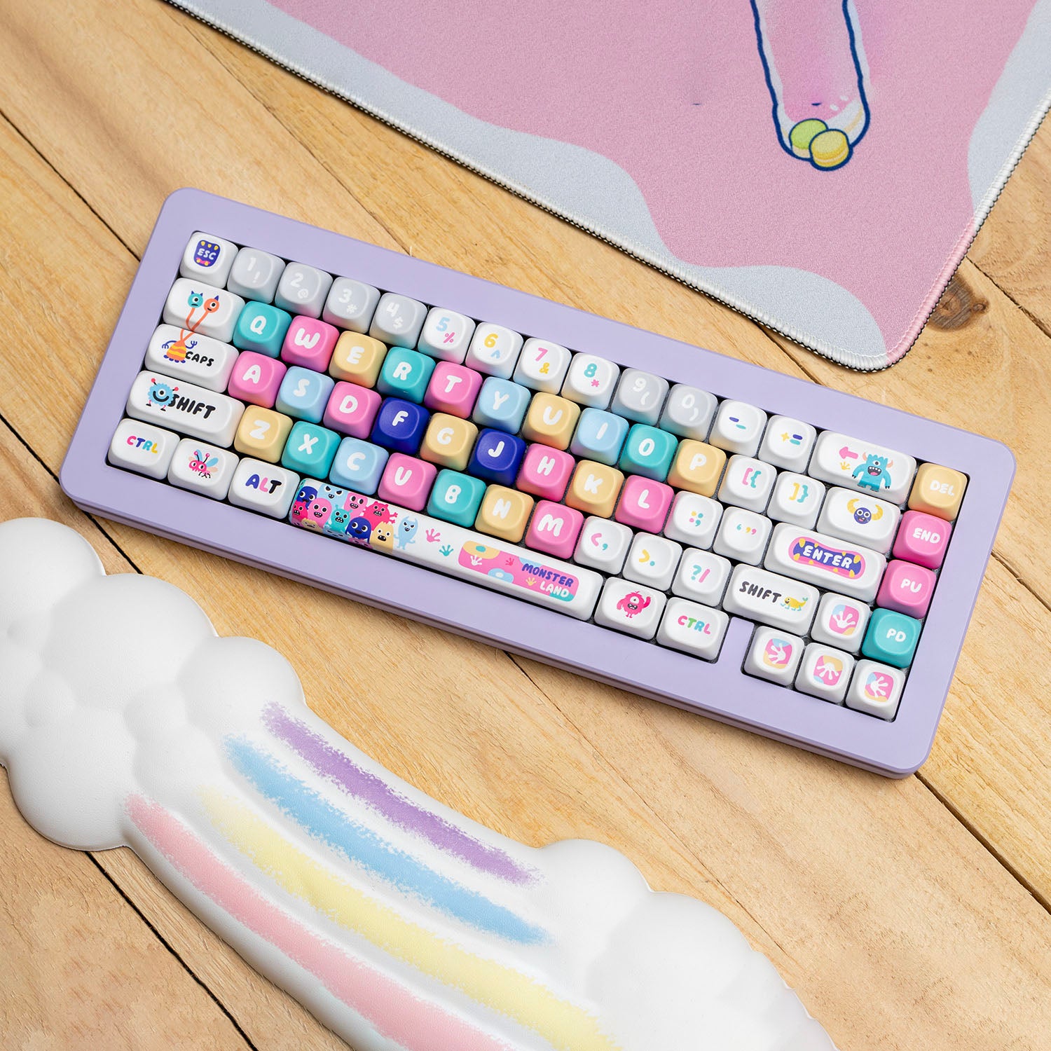 PIIFOX Monster Continent Profile MOA Keycap Set 135 Keys