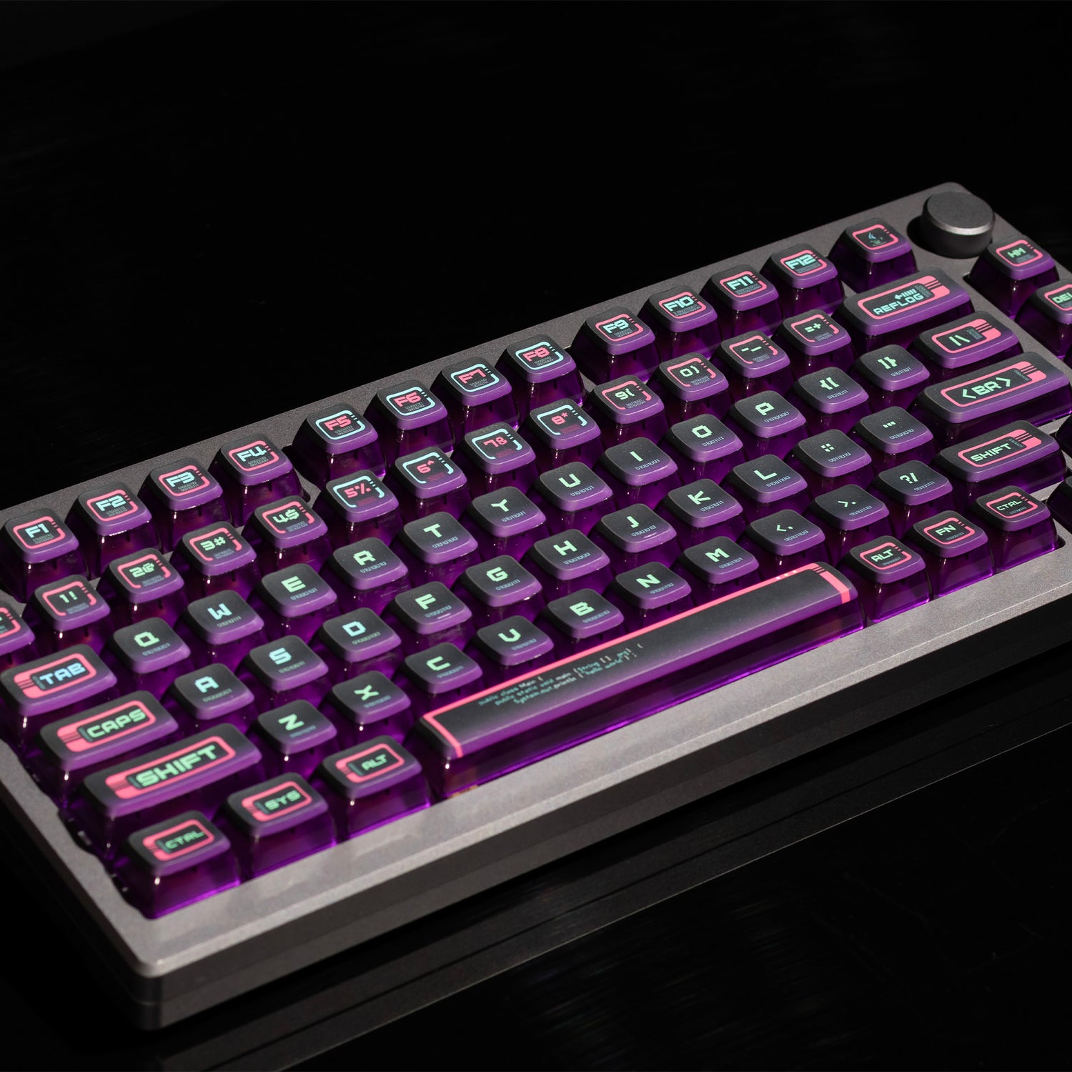 PIIFOX 赛博朋克 ASA 配置文件 PBT 键帽套装 117 键