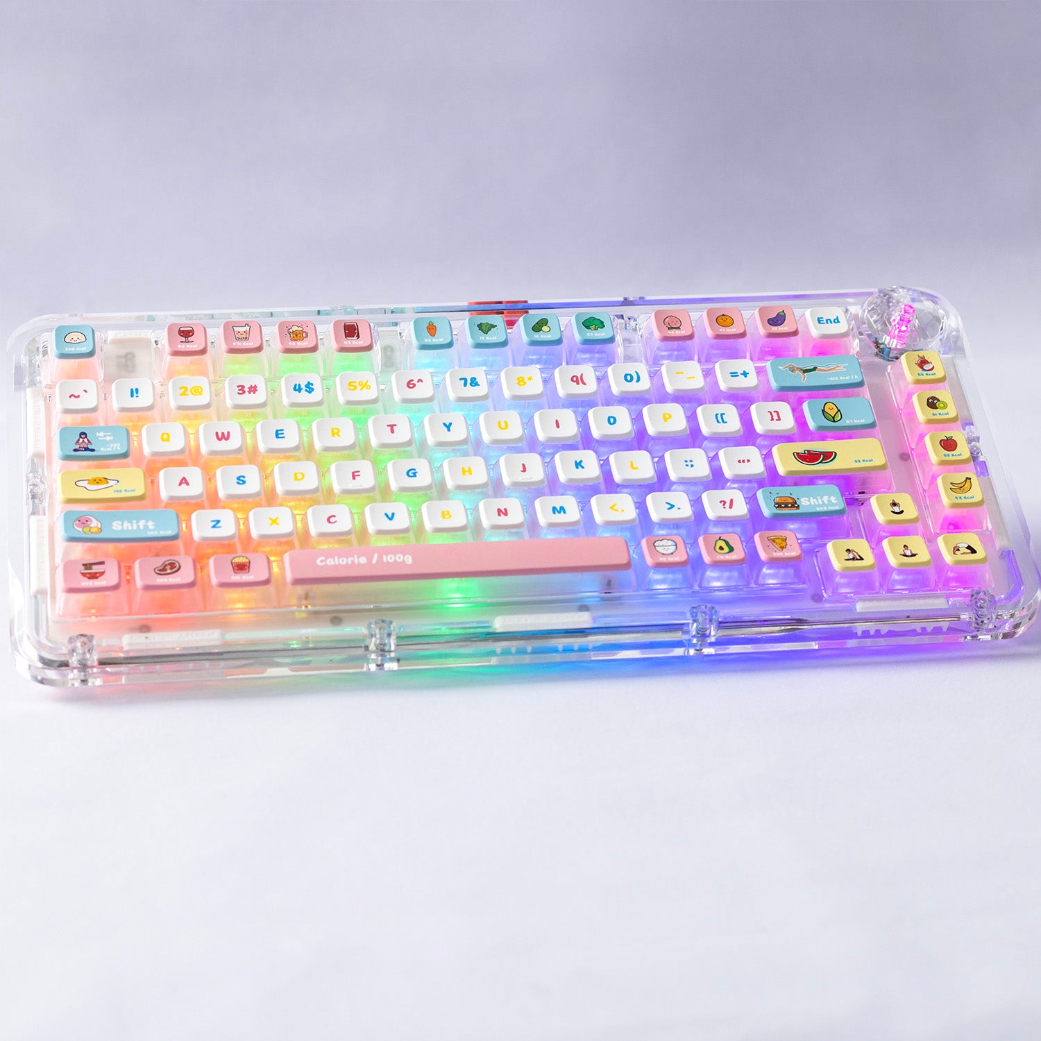 PIIFOX 卡路里 ASA 配置文件 PBT 键帽套装 117 键