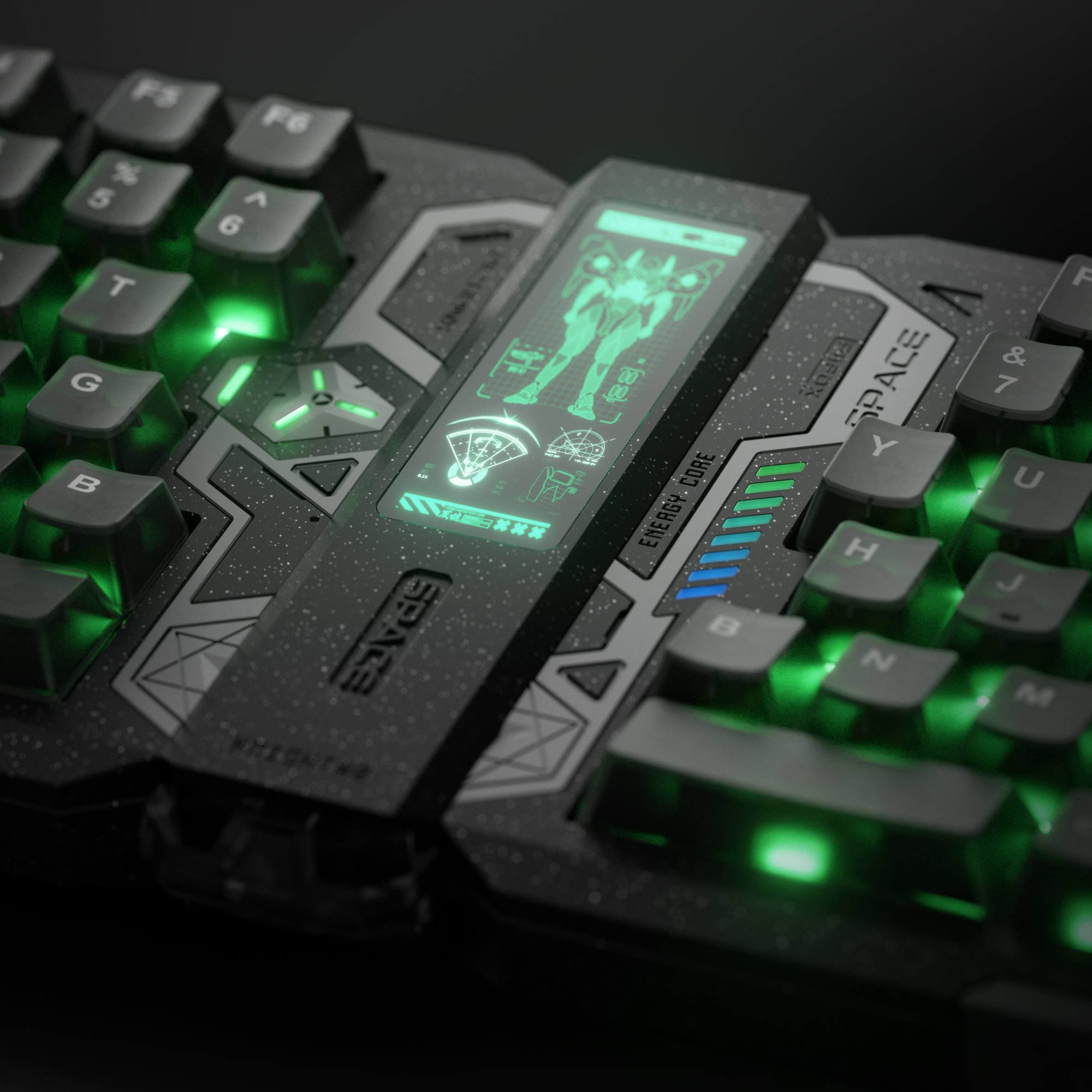 PIIFOX DBL 75 TRIPLE-MODE CUSTOMIZE MECHANICAL KEYBOARD