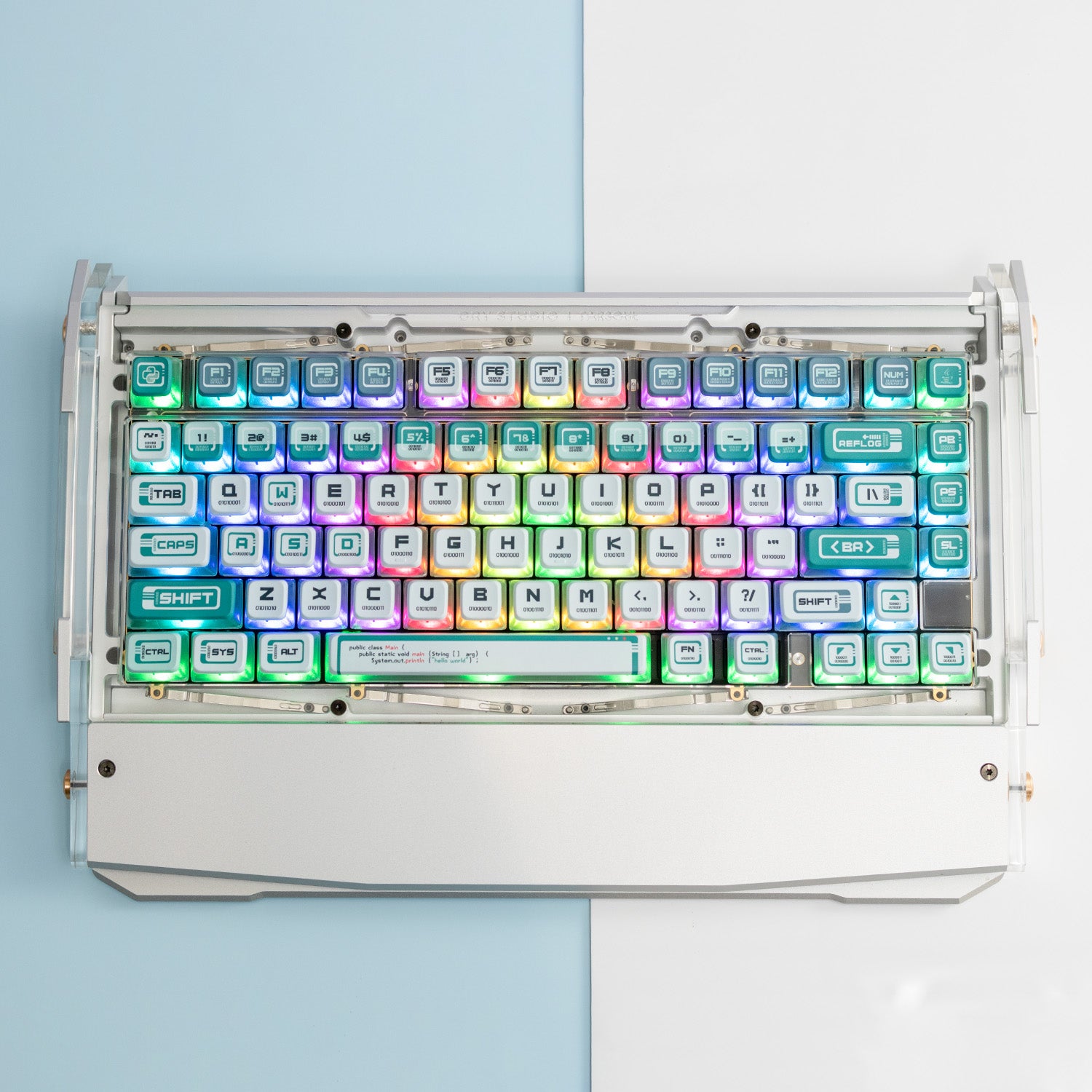 PIIFOX Binary Terminal-W ASA Profile PBT Keycap Set 117 Keys