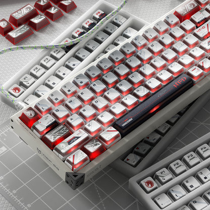 PIIFOX UNICORN PBT&amp;PC Double shot Keycap Set 141 Keys