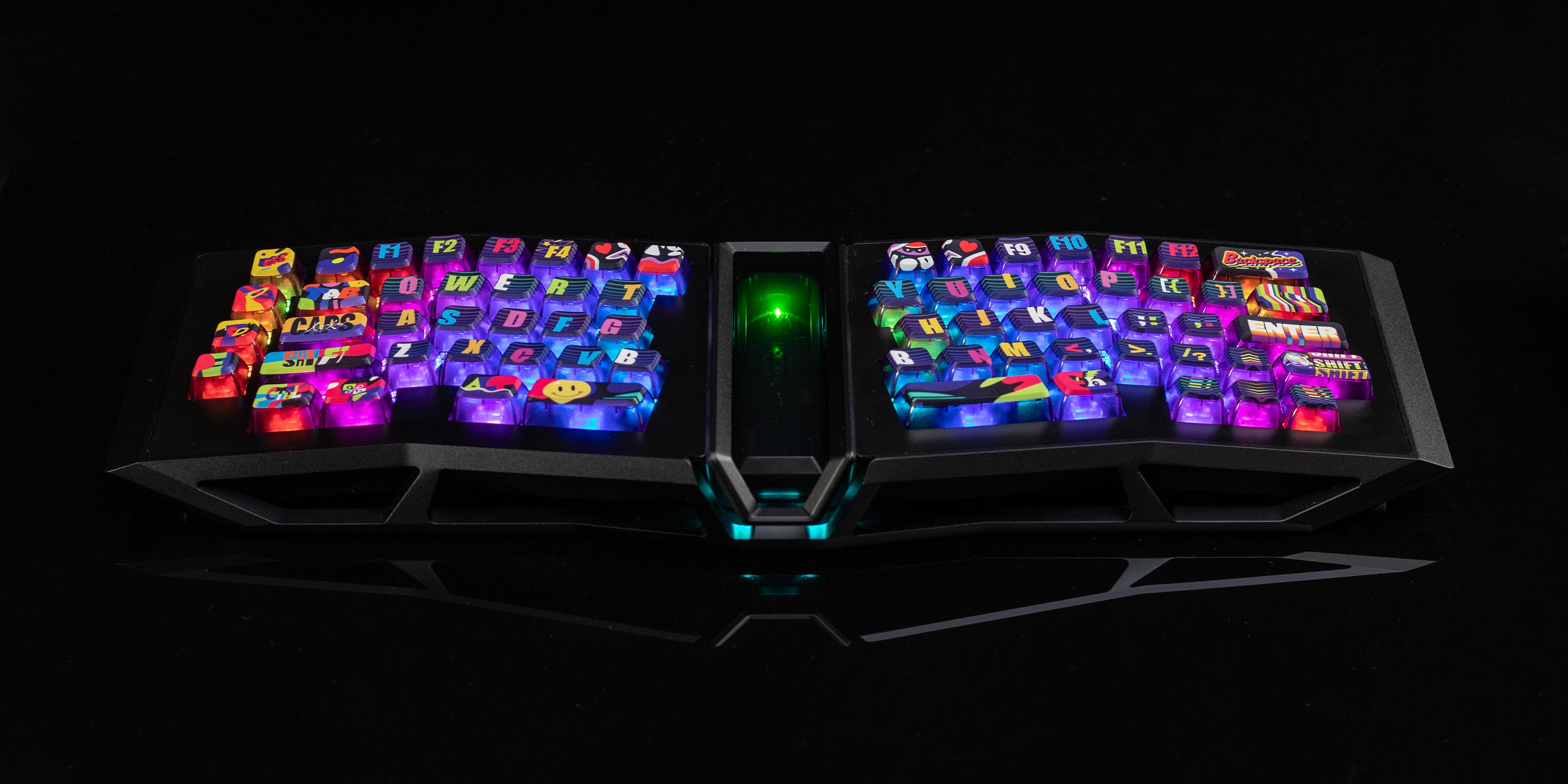 PIIFOX Neon Party ASA Profile PBT Keycap Set 132 Keys – Piifox