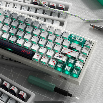 PIIFOX UNICORN PBT&amp;PC Double shot Keycap Set 141 Keys