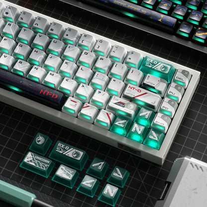 PIIFOX UNICORN PBT&amp;PC Double shot Keycap Set 141 Keys