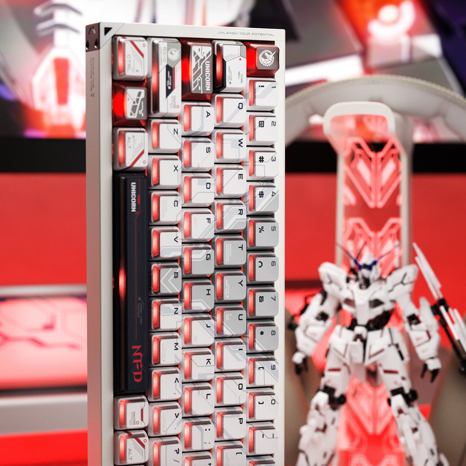 PIIFOX UNICORN PBT&amp;PC Double shot Keycap Set 141 Keys