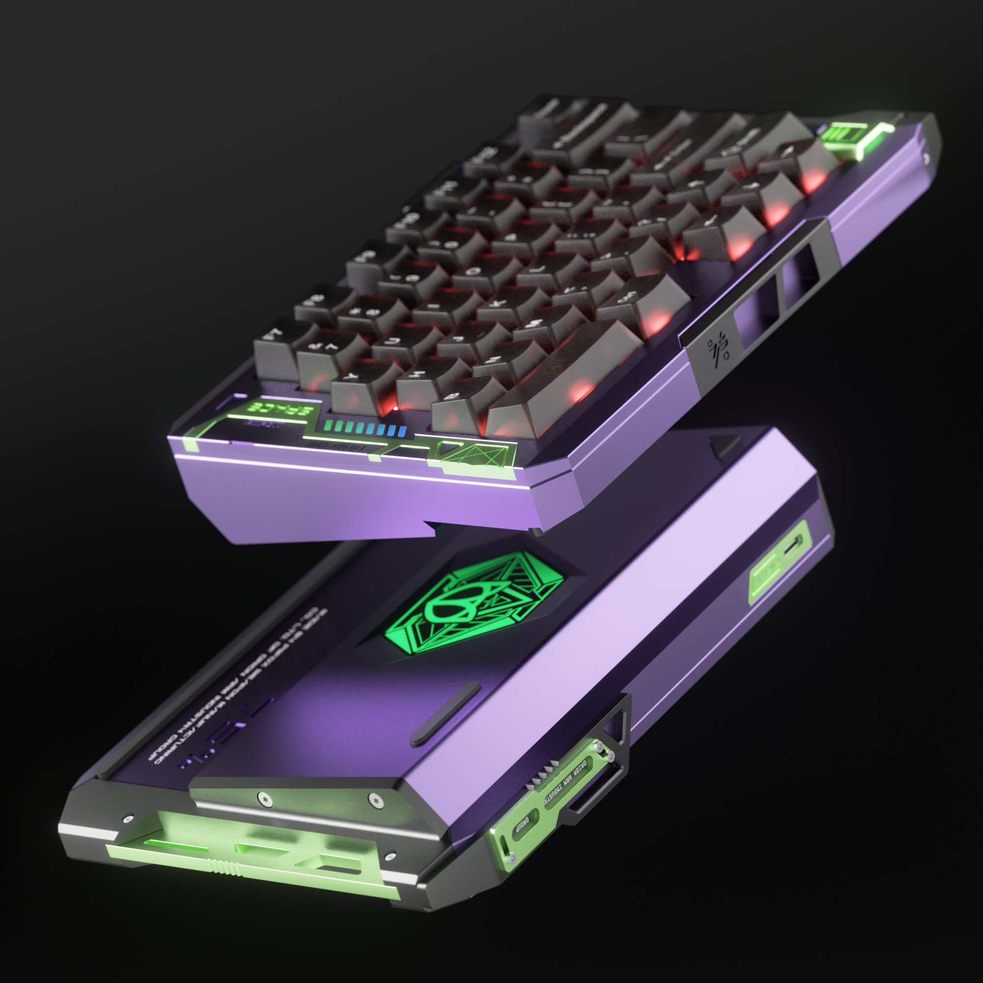 PIIFOX DBL 75 TRIPLE-MODE  CUSTOMIZE MECHANICAL KEYBOARD