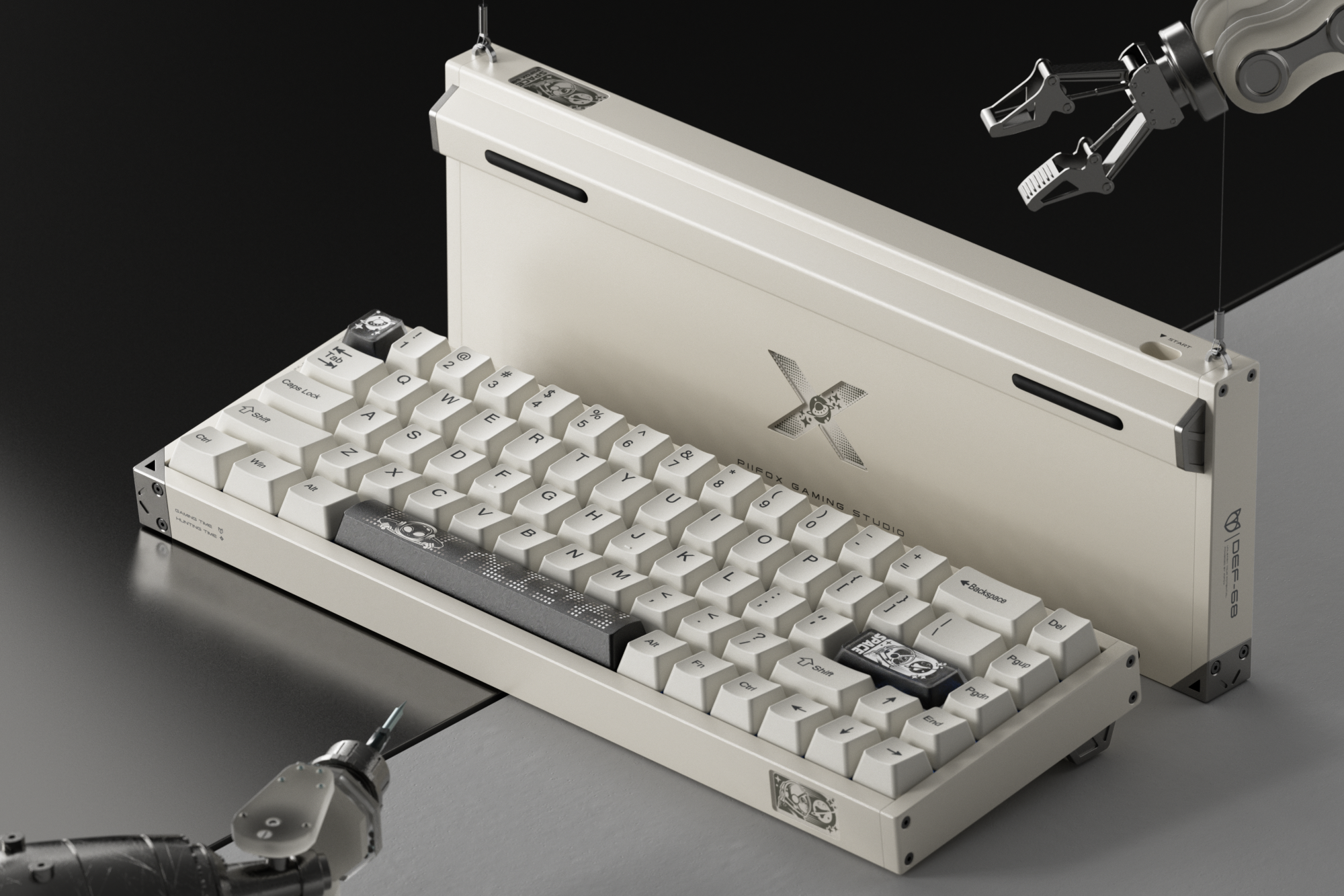 PIIFOX Defender 68 Wired Aluminum Gaming Keyboard Magnetic Switch